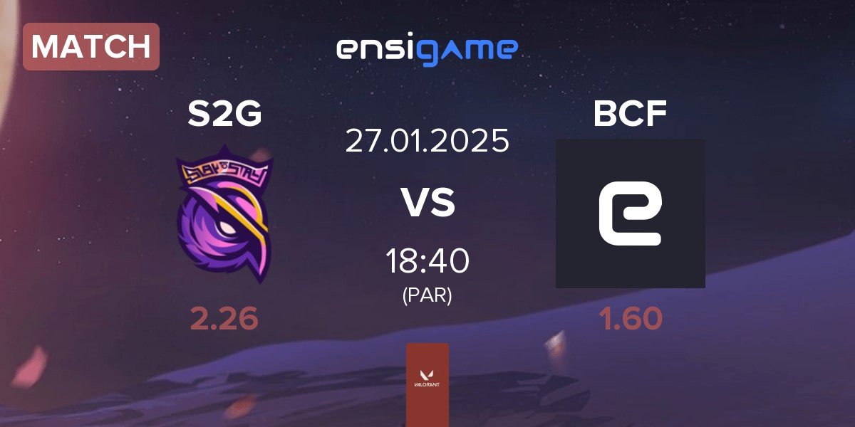 Match S2G Esports S2G vs BBL PCIFIC BCF | 27.01