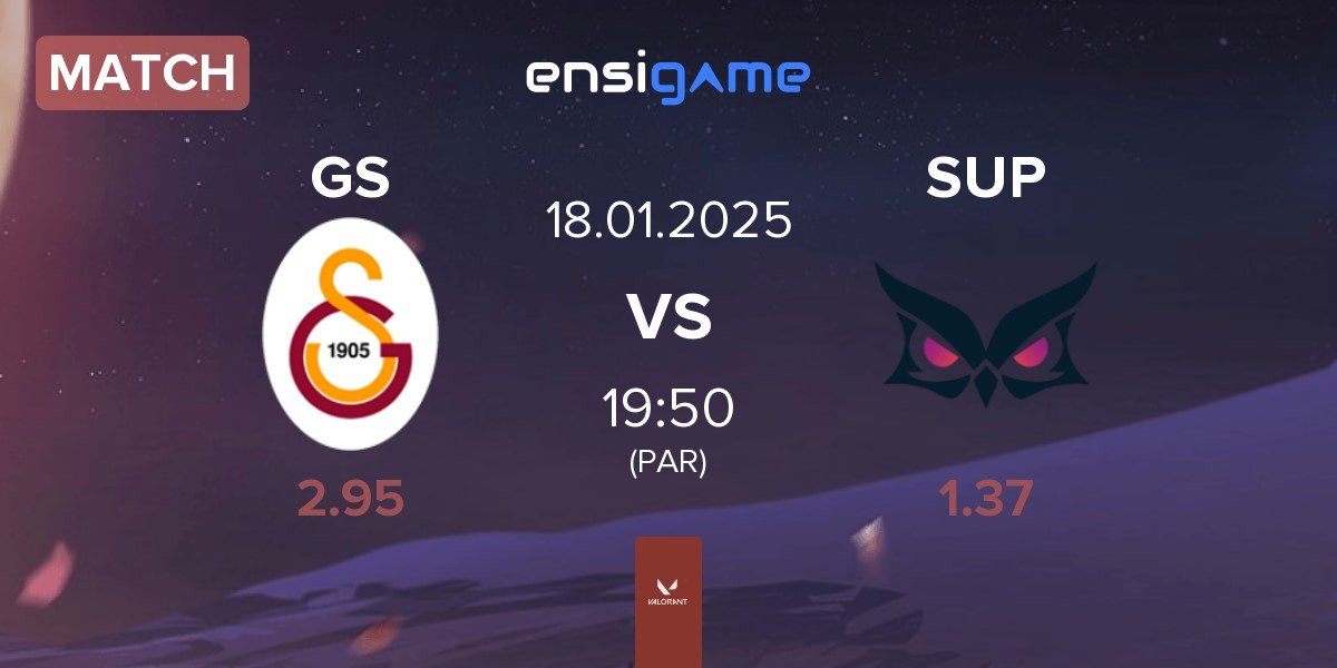 Match Galatasaray Esports GS vs Papara SuperMassive SUP | 18.01