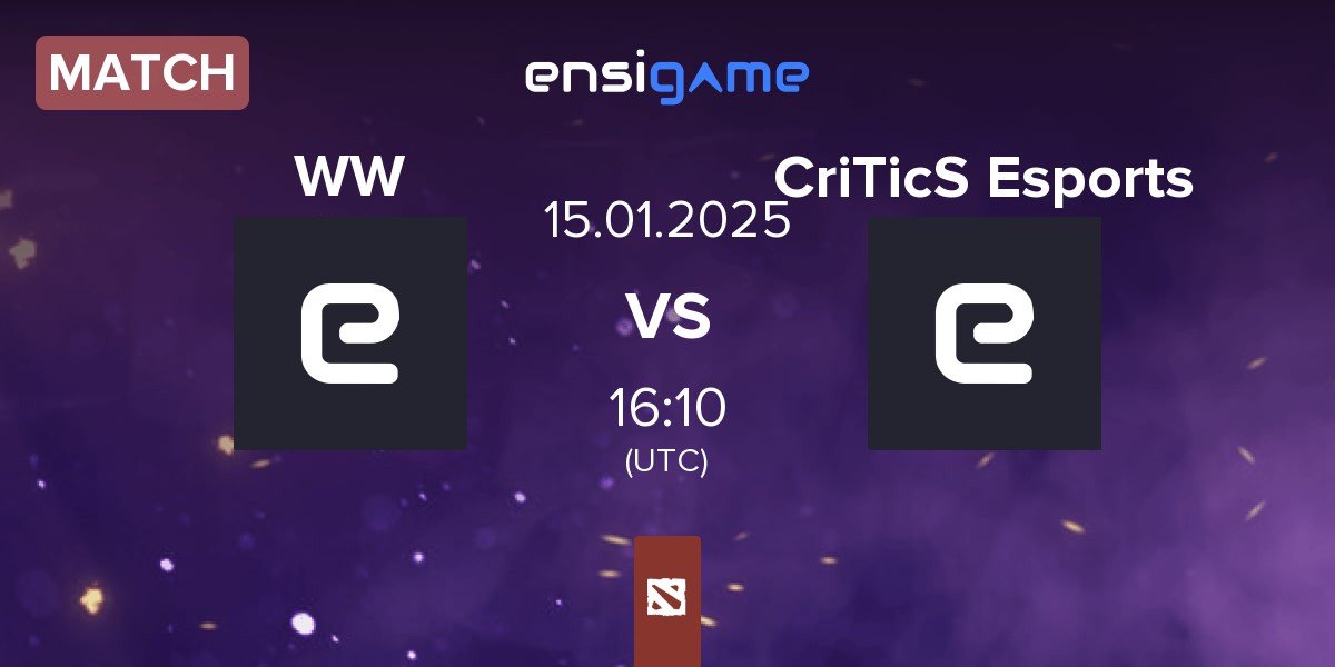 Match Wolf Warriors WW vs CriTicS Esports | 15.01