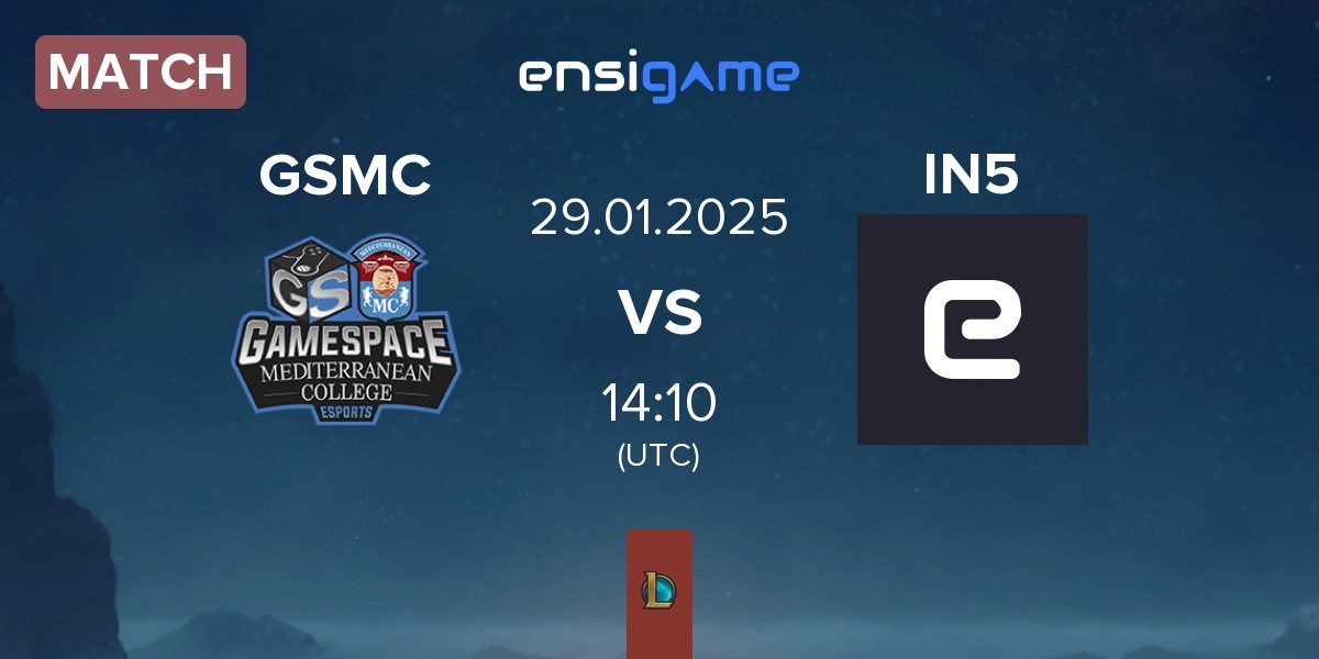 Match Gamespace MCE GSMC vs Team Insidious IN5 | 29.01