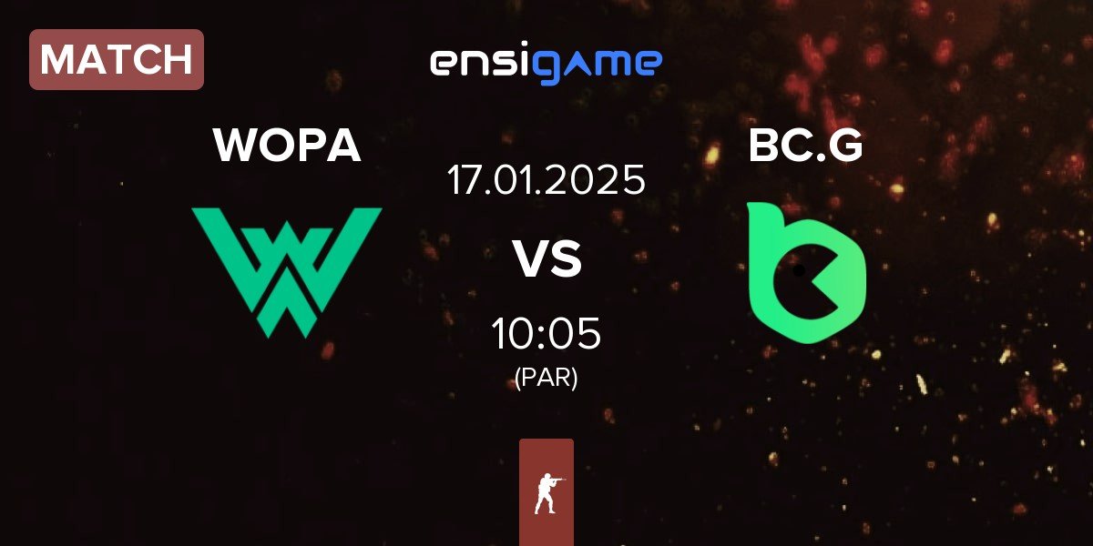 Match WOPA Esport WOPA vs BC.Game Esports BC.G | 17.01