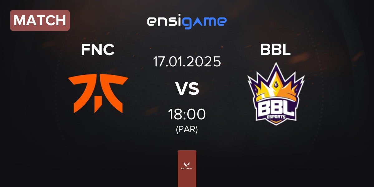 Match Fnatic FNC vs BBL Esports BBL | 17.01