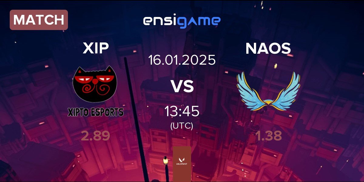 Match Xipto Esports XIP vs NAOS Esports NAOS | 16.01