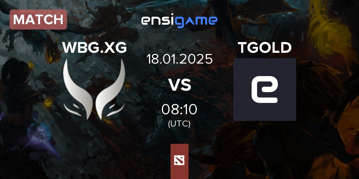 Match Xtreme Gaming WBG.XG vs The goal of all life is death TGOLD | 18.01