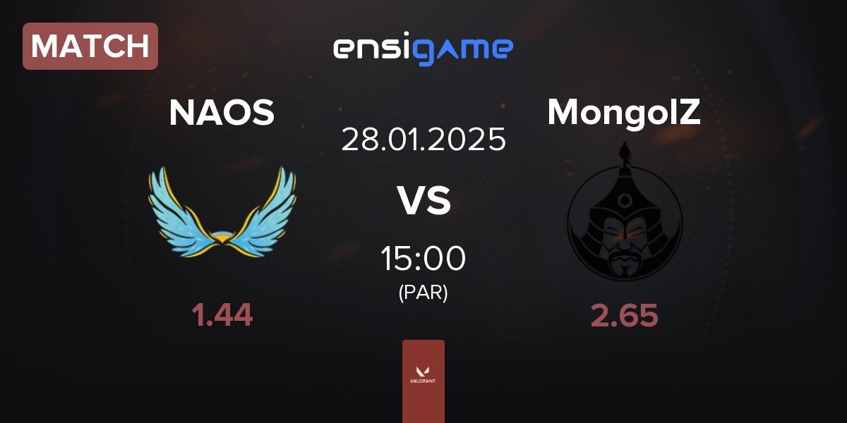 Match NAOS Esports NAOS vs The MongolZ MongolZ | 28.01