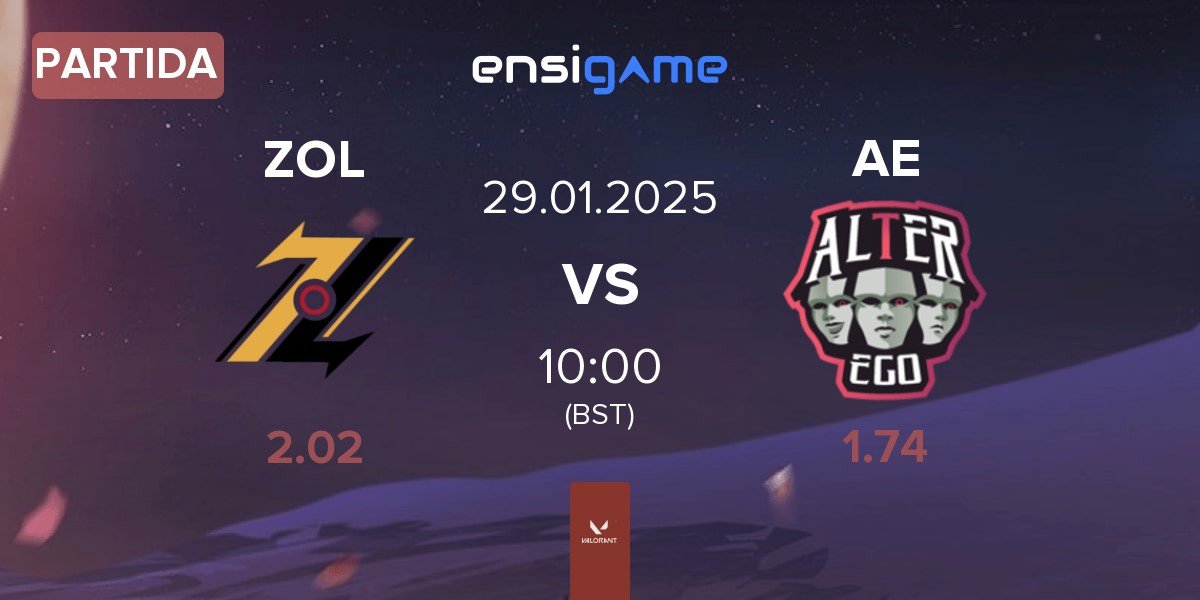 Partida ZOL Esports ZOL vs Alter Ego AE | 29.01