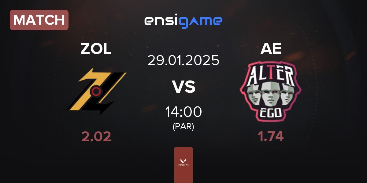 Match ZOL Esports ZOL vs Alter Ego AE | 29.01