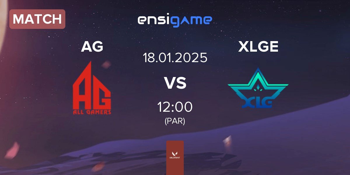 Match ALL GAMERS AG vs XLG Esports XLGE | 18.01