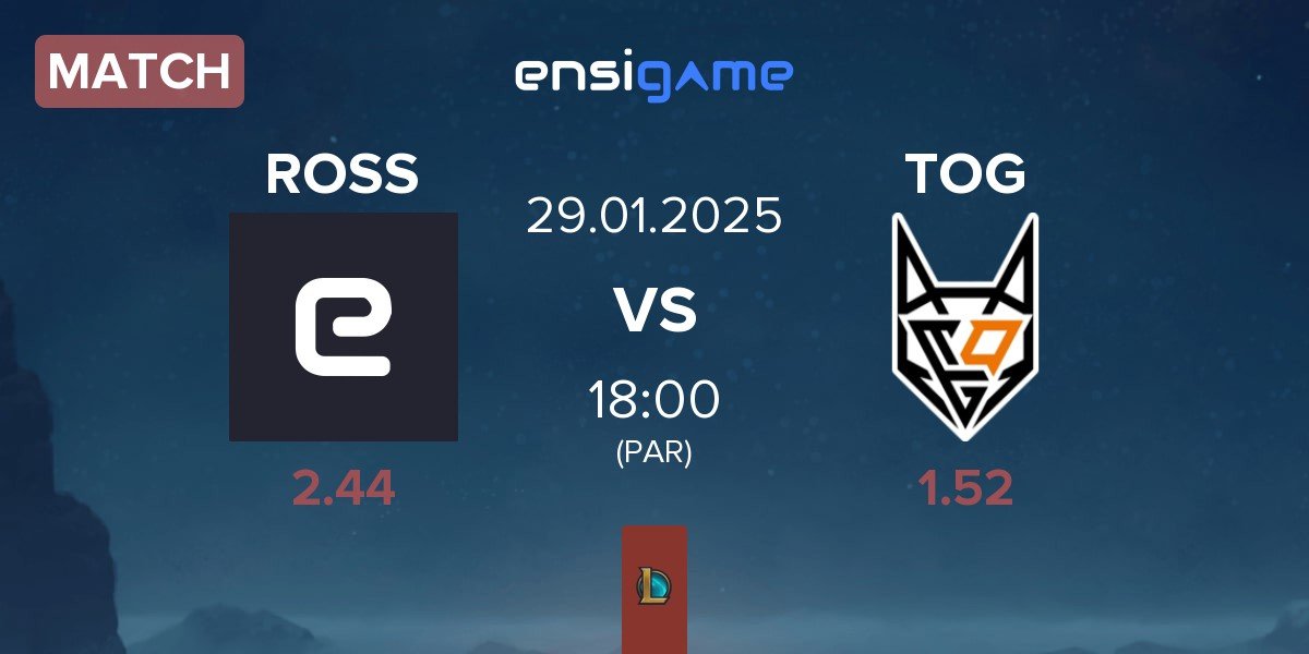 Match ROSSMANN Centaurs ROSS vs TeamOrangeGaming TOG | 29.01