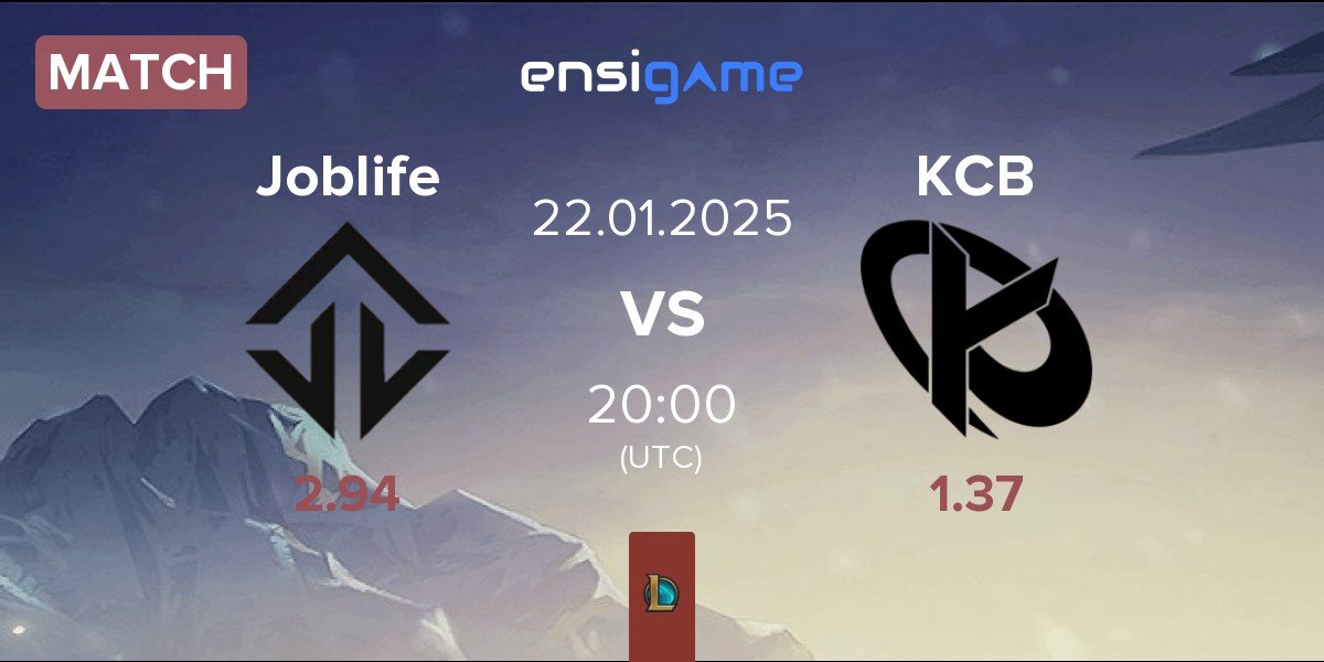 Match Joblife JL vs Karmine Corp Blue KCB | 22.01