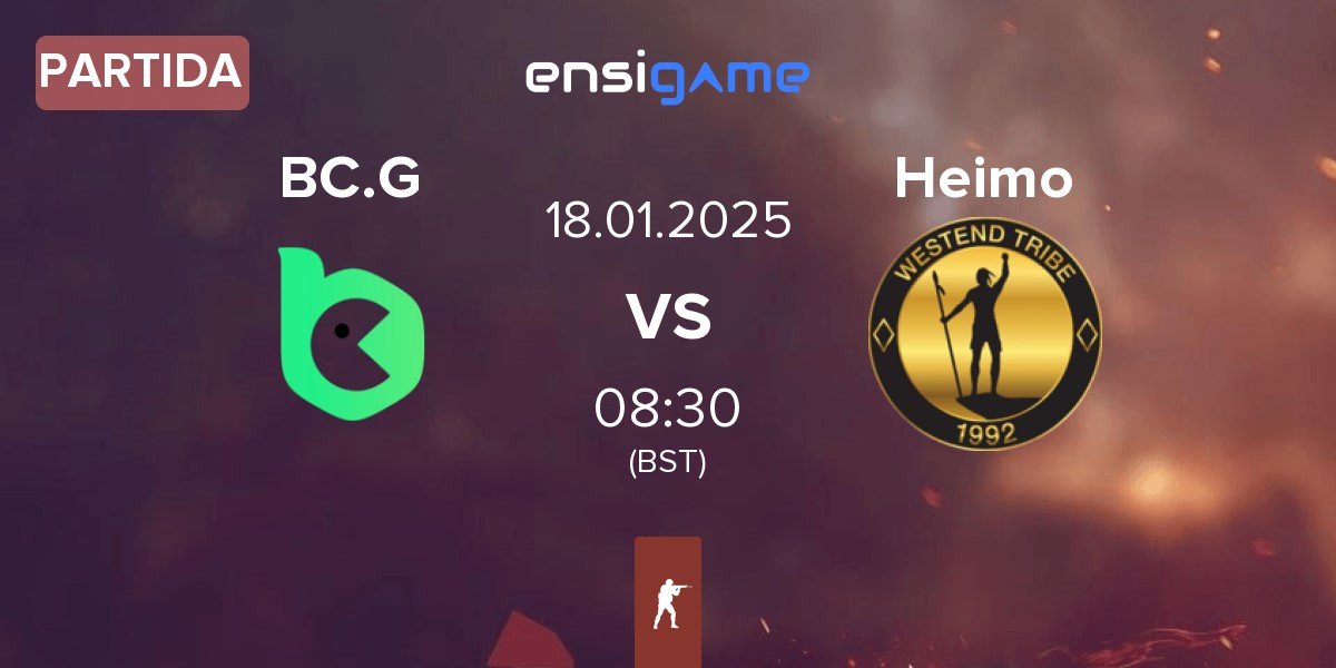 Partida BC.Game Esports BC.G vs Heimo Esports Heimo | 18.01