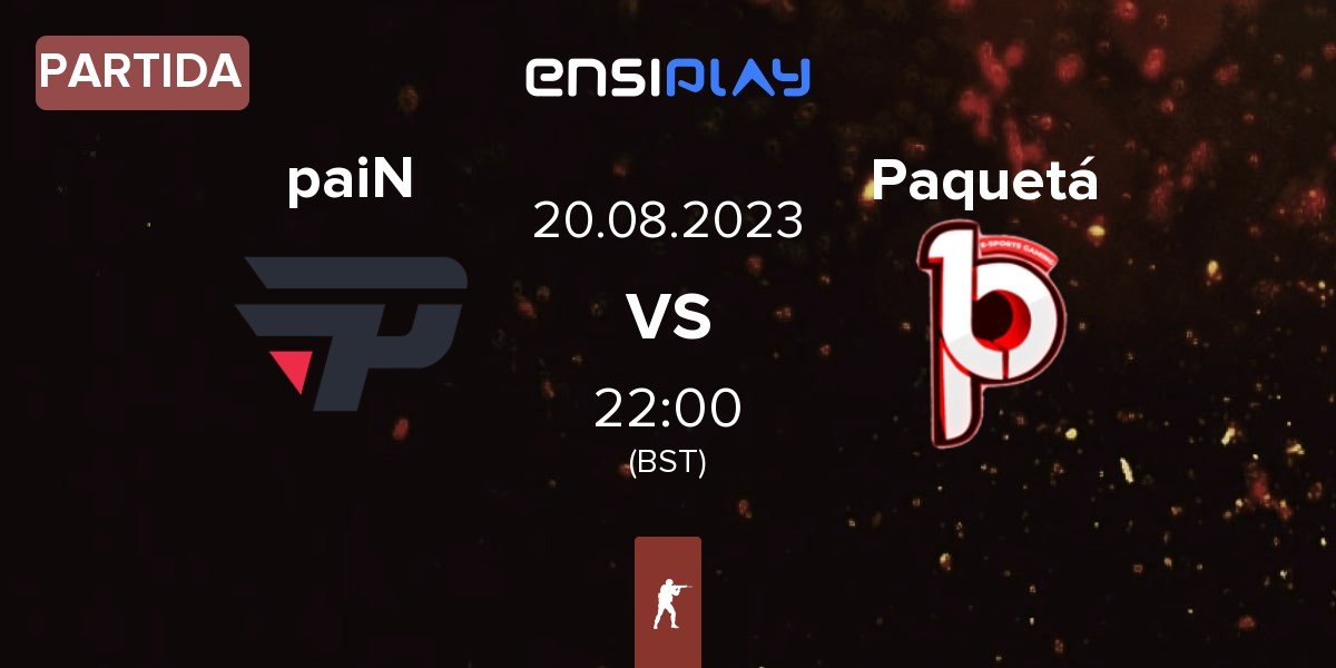 Partida paiN Gaming paiN vs Paquetá Gaming Paquetá | 20.08