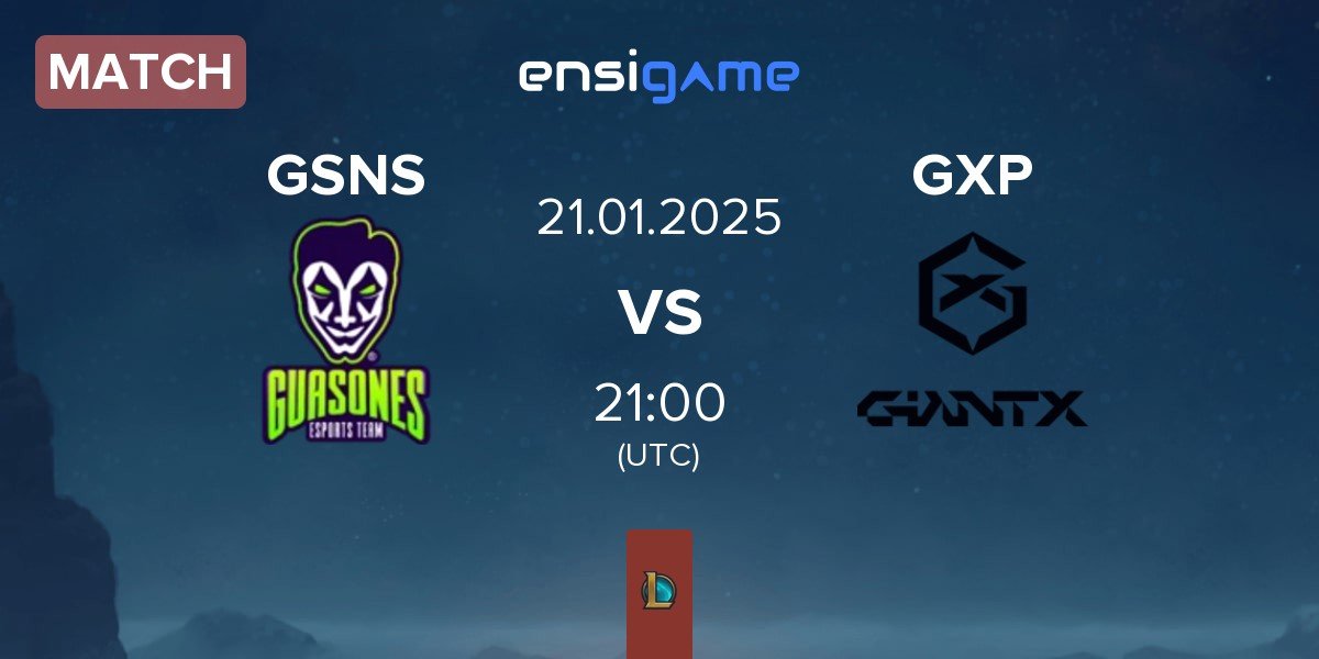 Match Guasones GSNS vs GIANTX Academy GXP | 21.01