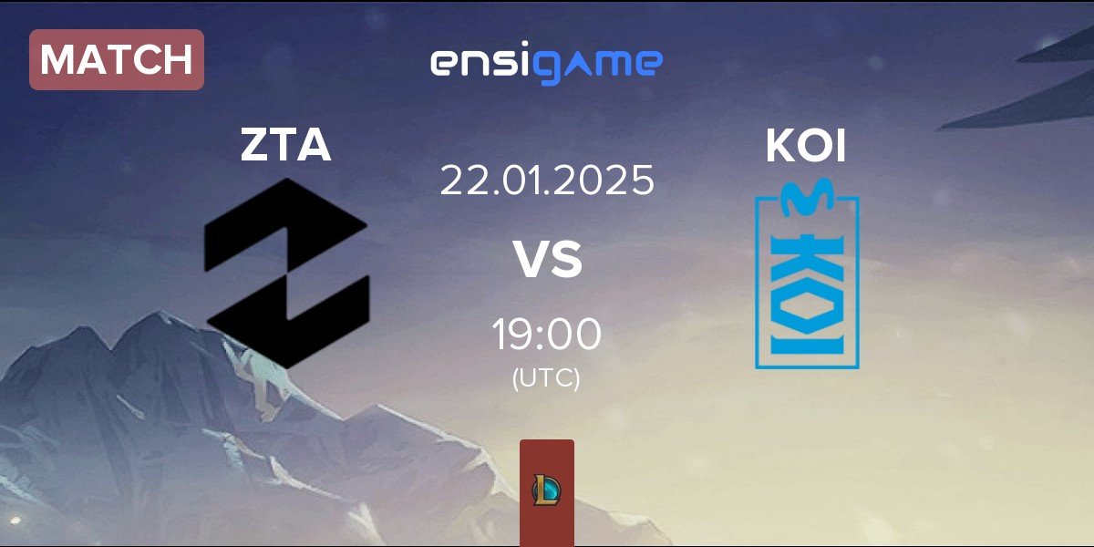 Match ZETA ZTA vs Movistar KOI Academy KOI | 22.01