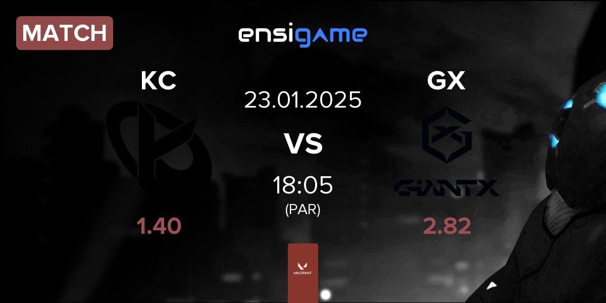 Match Karmine Corp KC vs GIANTX GX | 23.01