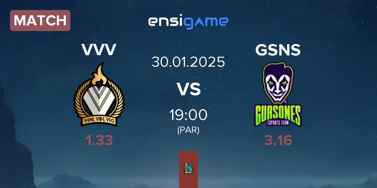 Match Veni Vidi Vici VVV vs Guasones GSNS | 30.01