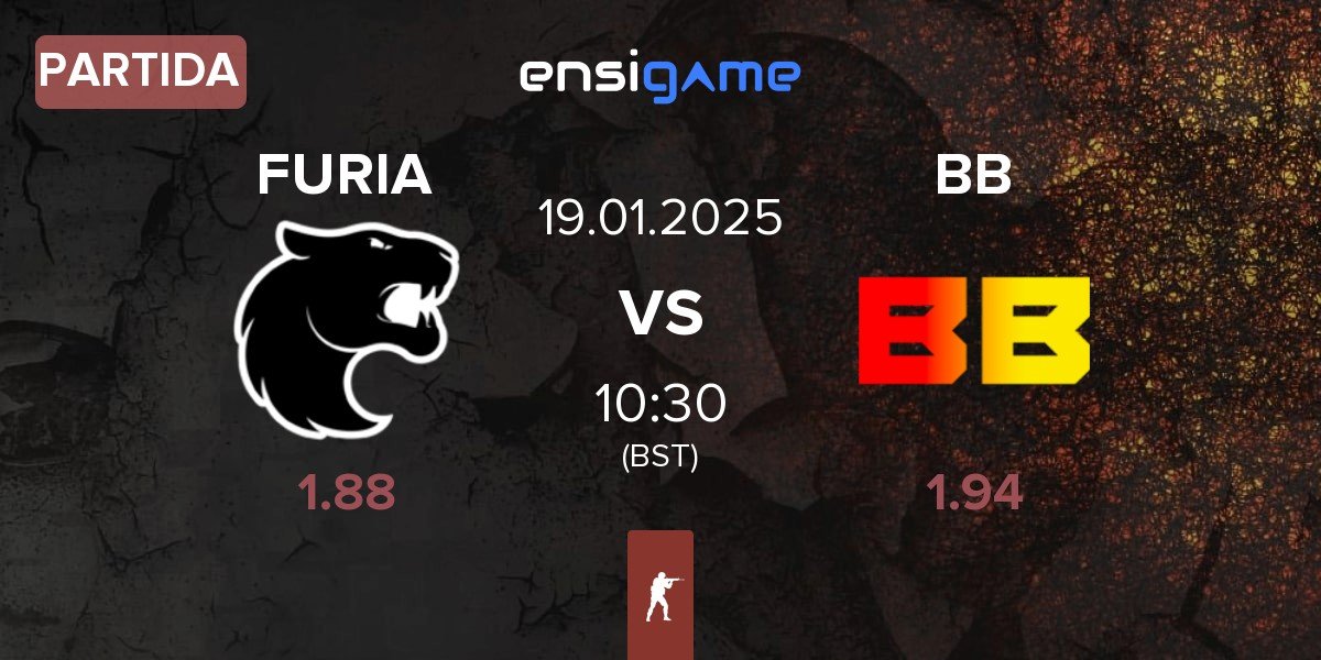 Partida FURIA Esports FURIA vs BetBoom BB | 19.01