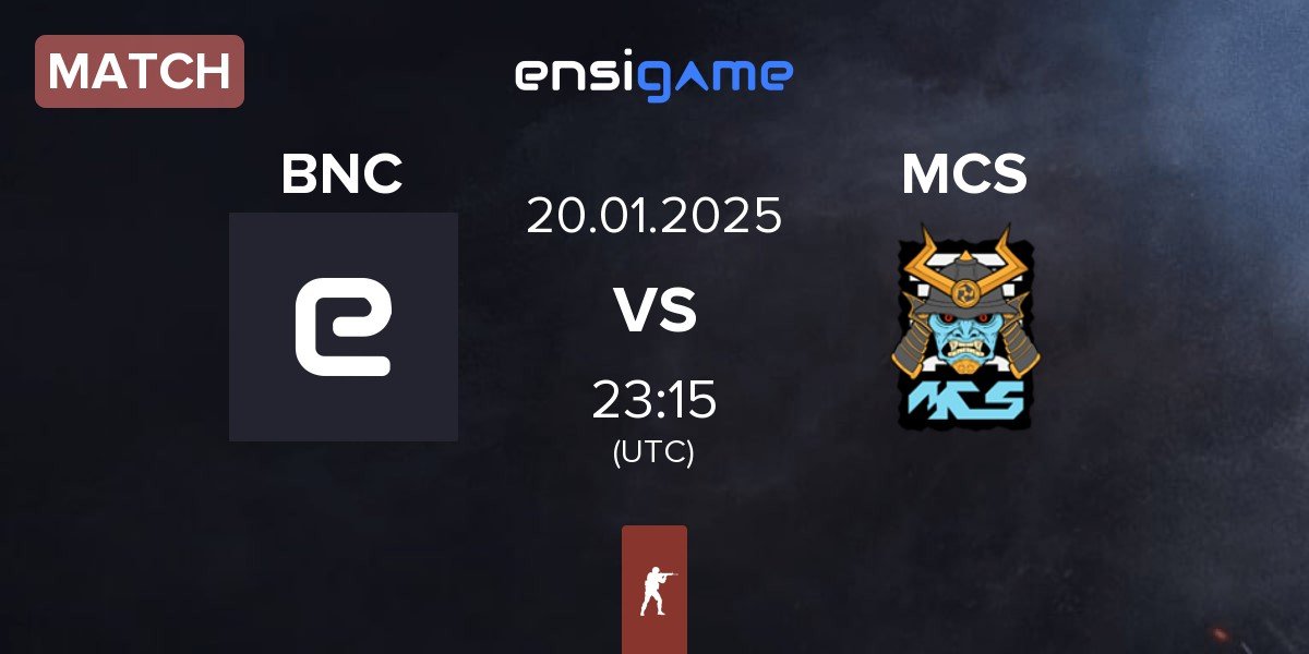 Match Bad News Capybaras BNC vs MCS Gaming MCS | 20.01