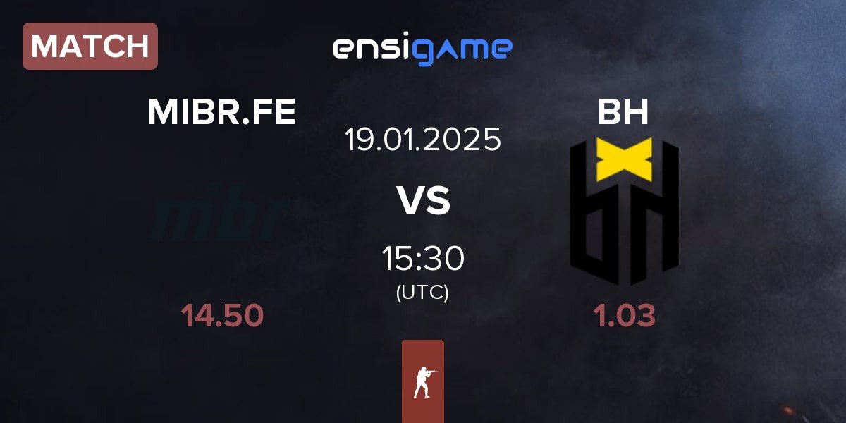 Match MIBR Female MIBR.FE vs Bounty Hunters BH | 19.01