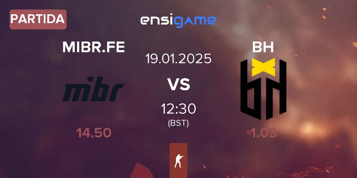 Partida MIBR Female MIBR.FE vs Bounty Hunters BH | 19.01