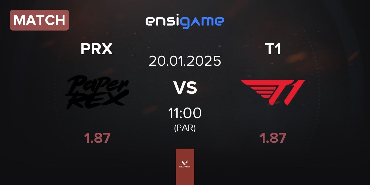 Match Paper Rex PRX vs T1 | 20.01