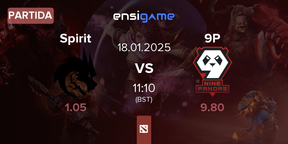 Partida Team Spirit Spirit vs 9Pandas 9P | 18.01