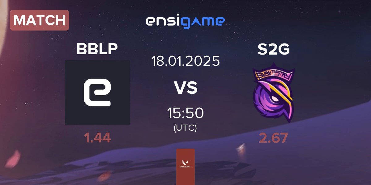 Match BBL PCIFIC BBLP vs S2G Esports S2G | 18.01