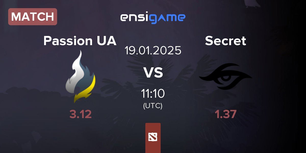 Match Passion UA vs Team Secret Secret | 19.01