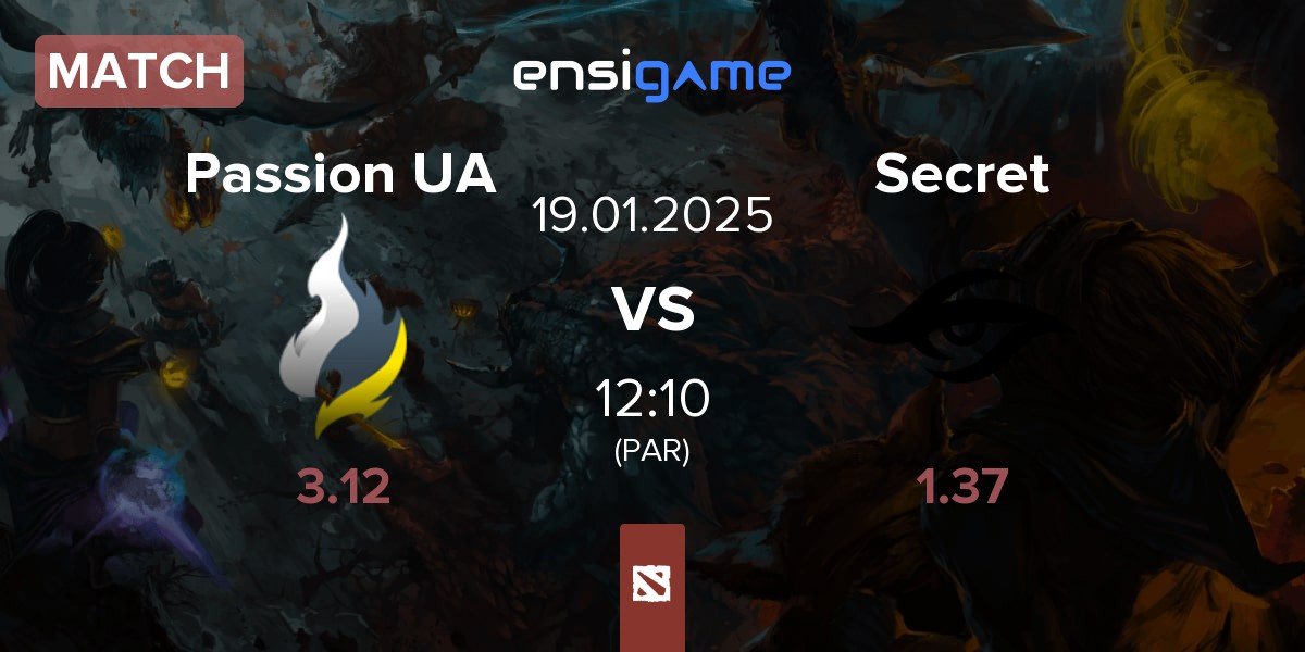 Match Passion UA vs Team Secret Secret | 19.01