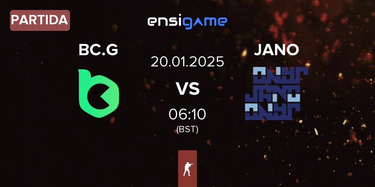 Partida BC.Game Esports BC.G vs JANO Esports JANO | 20.01