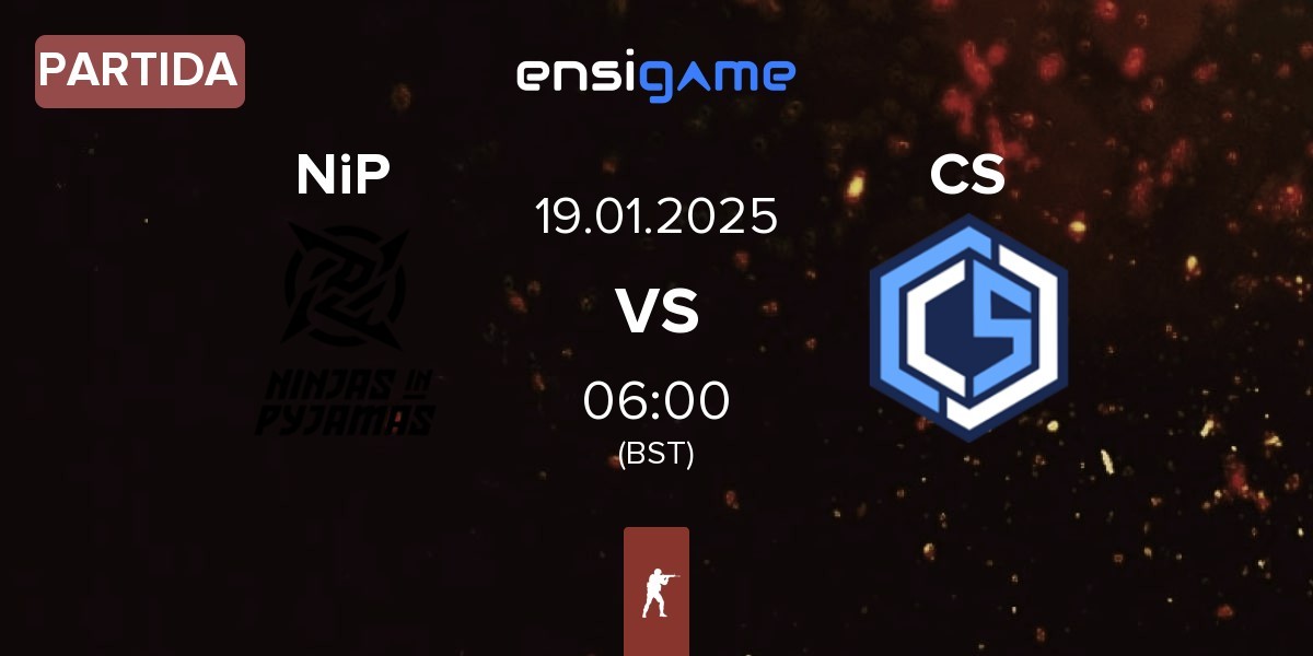 Partida Ninjas in Pyjamas NiP vs CYBERSHOKE Esports CS | 19.01