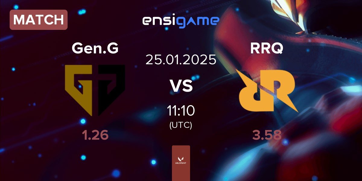 Match Gen.G Esports Gen.G vs Rex Regum Qeon RRQ | 25.01