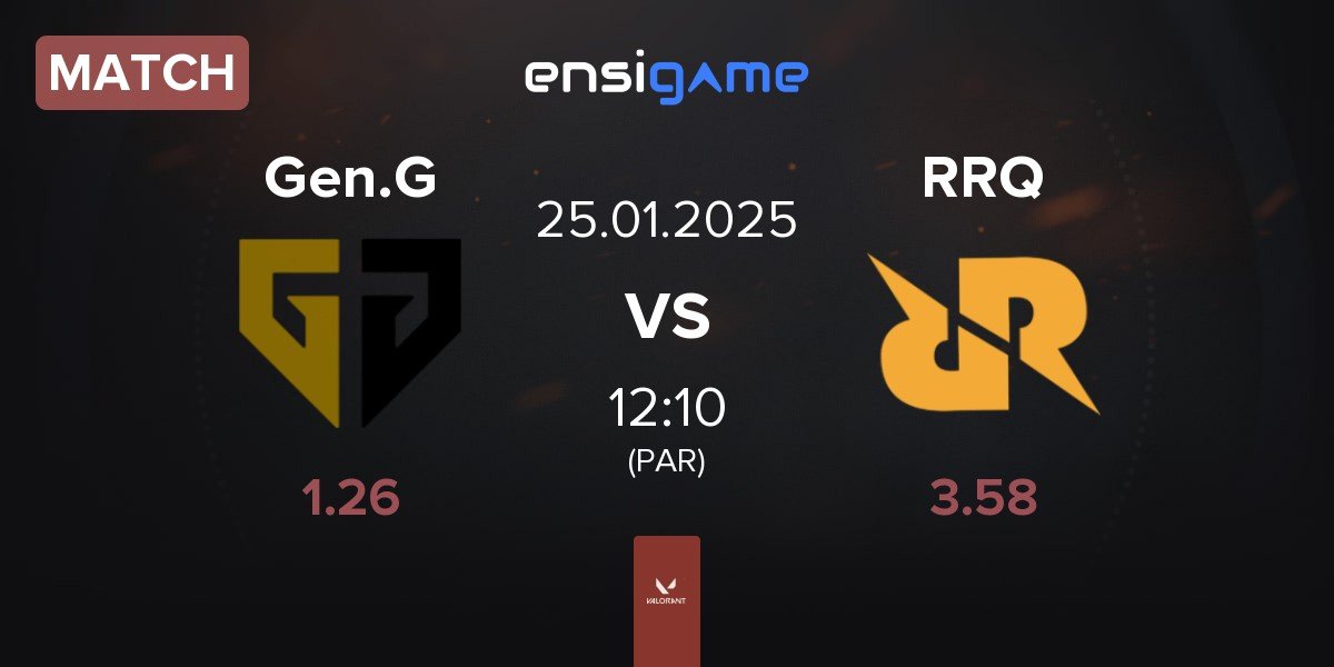 Match Gen.G Esports Gen.G vs Rex Regum Qeon RRQ | 25.01