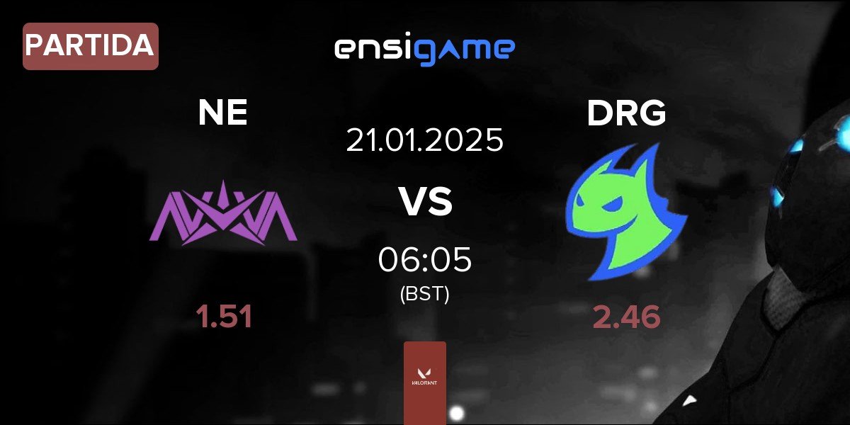 Partida Nova Esports NE vs Dragon Ranger Gaming DRG | 21.01