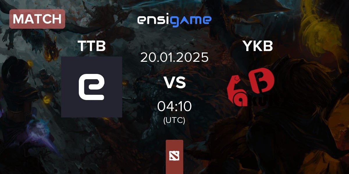 Match Team TideBound TTB vs Yakult's Brothers YKB | 20.01