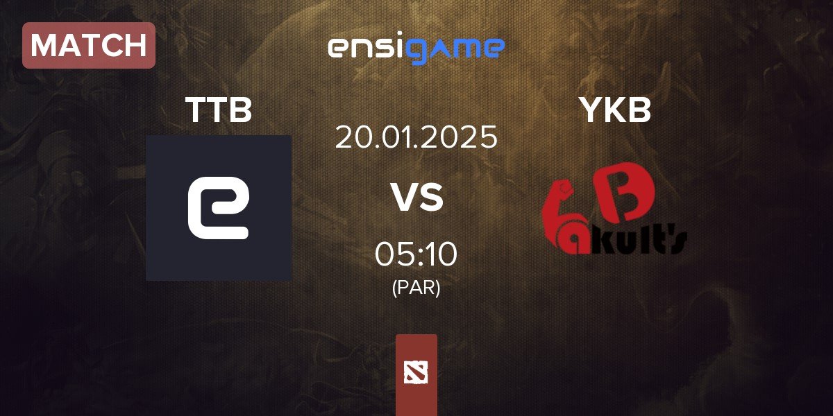 Match Team TideBound TTB vs Yakult's Brothers YKB | 20.01