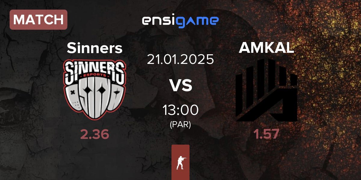 Match Sinners Esports Sinners vs AMKAL | 21.01