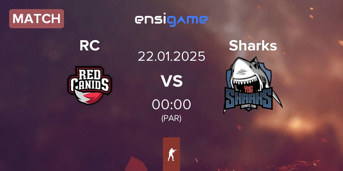 Match Red Canids RC vs Sharks Esports Sharks | 22.01