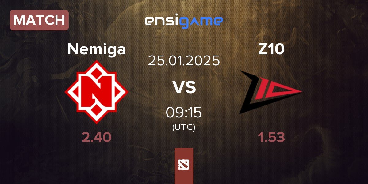 Match Nemiga Gaming Nemiga vs Zero Tenacity Z10 | 25.01