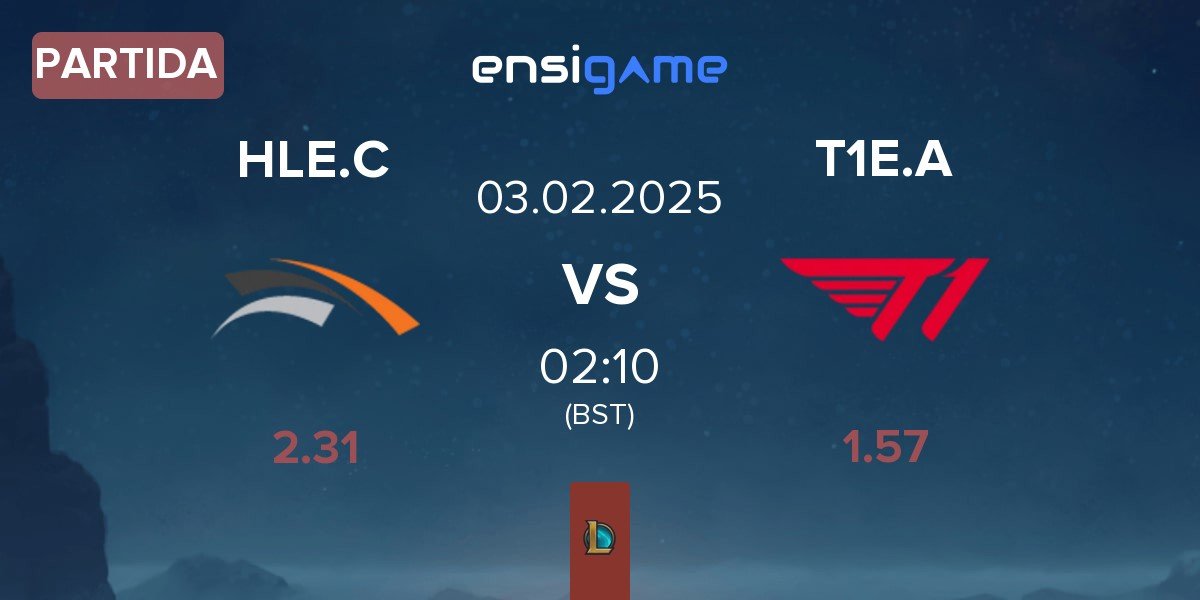 Partida Hanwha Life Esports Challengers HLE.C vs T1 Esports Academy T1E.A | 03.02