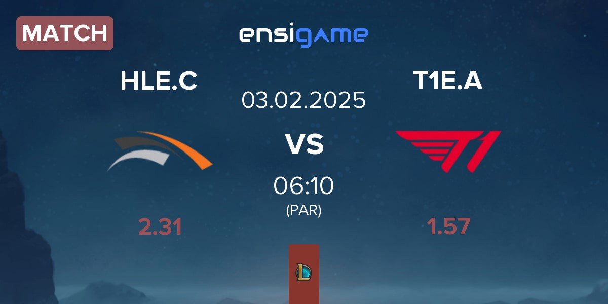 Match Hanwha Life Esports Challengers HLE.C vs T1 Esports Academy T1E.A | 03.02