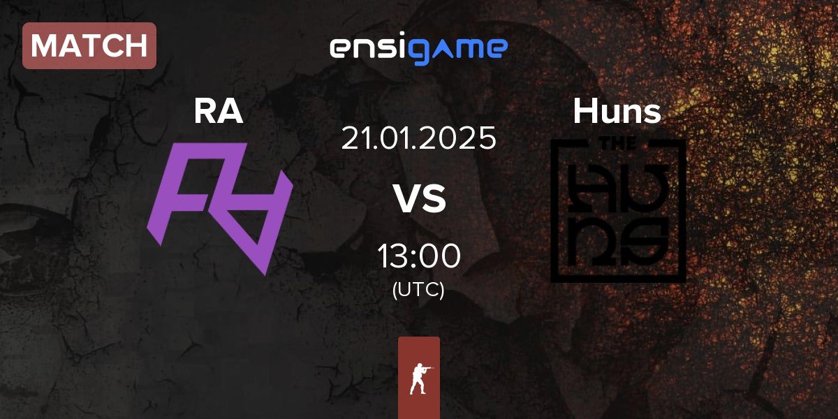 Match Rare Atom RA vs The Huns Esports Huns | 21.01