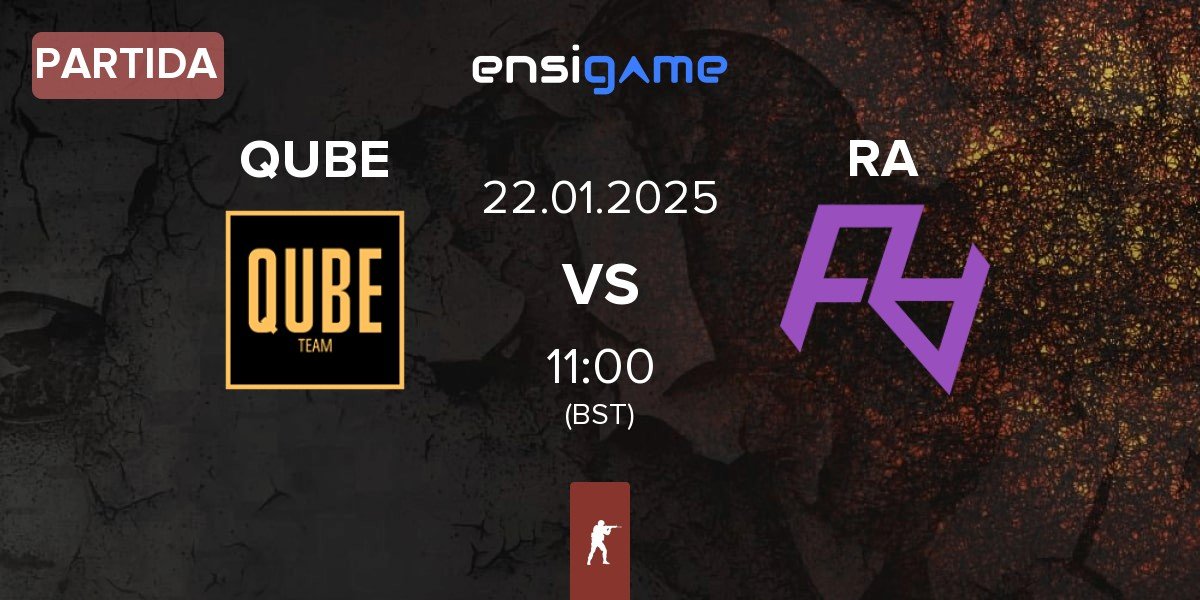 Partida The QUBE Esports QUBE vs Rare Atom RA | 22.01