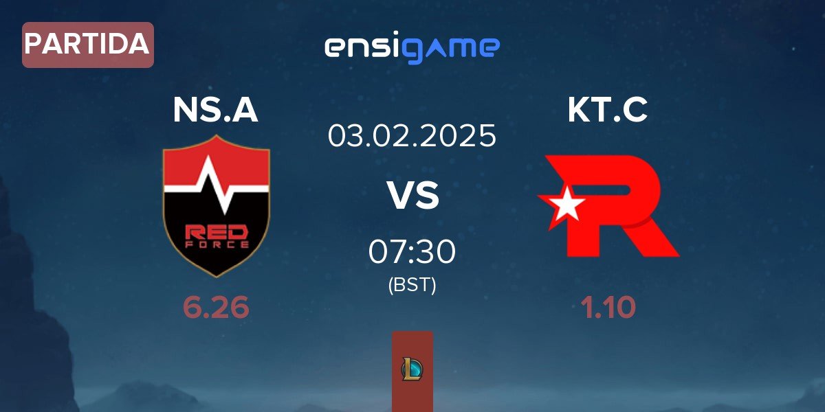 Partida Nongshim Esports Academy NS.A vs KT Rolster Challengers KT.C | 03.02