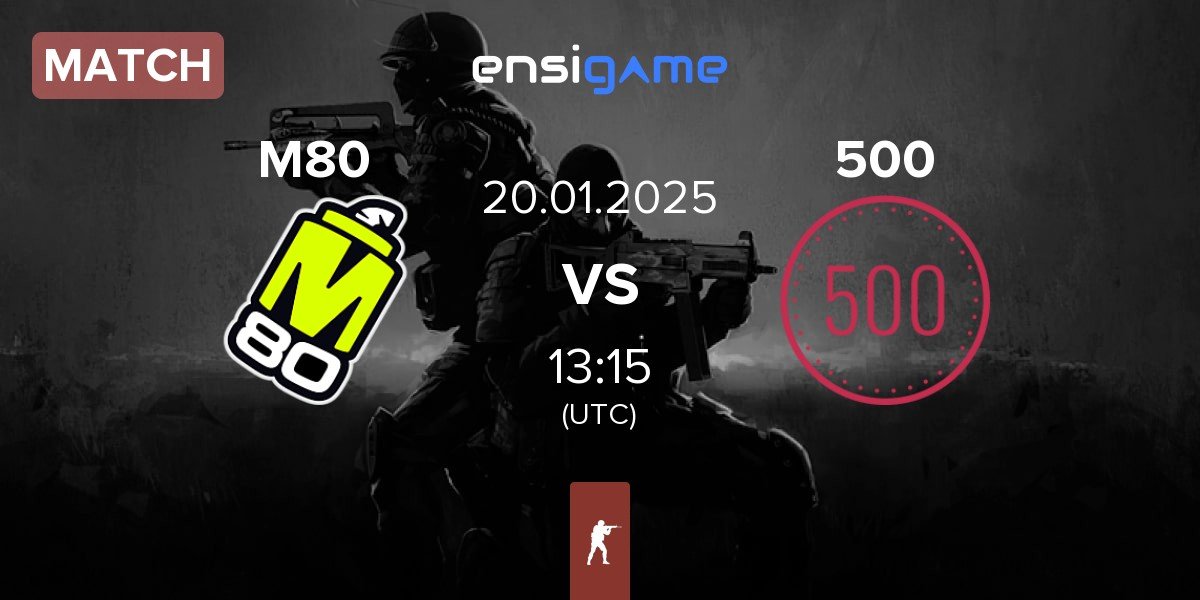 Match M80 vs 500 | 20.01