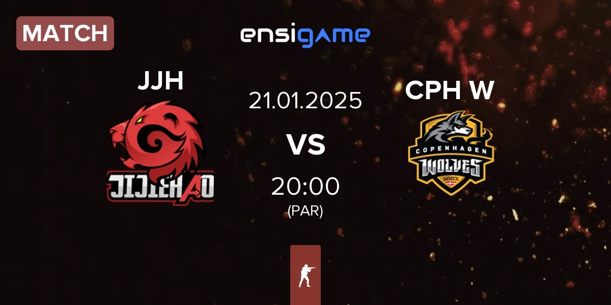 Match JiJieHao JJH vs Copenhagen Wolves CPH W | 21.01