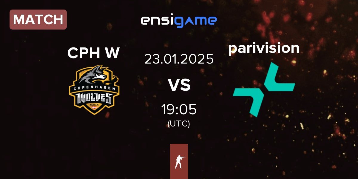 Match Copenhagen Wolves CPH W vs PARIVISION parivision | 23.01