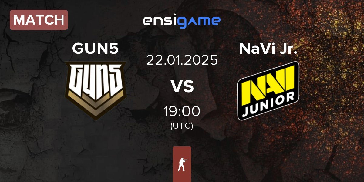 Match GUN5 Esports GUN5 vs Natus Vincere Junior NaVi Jr. | 22.01