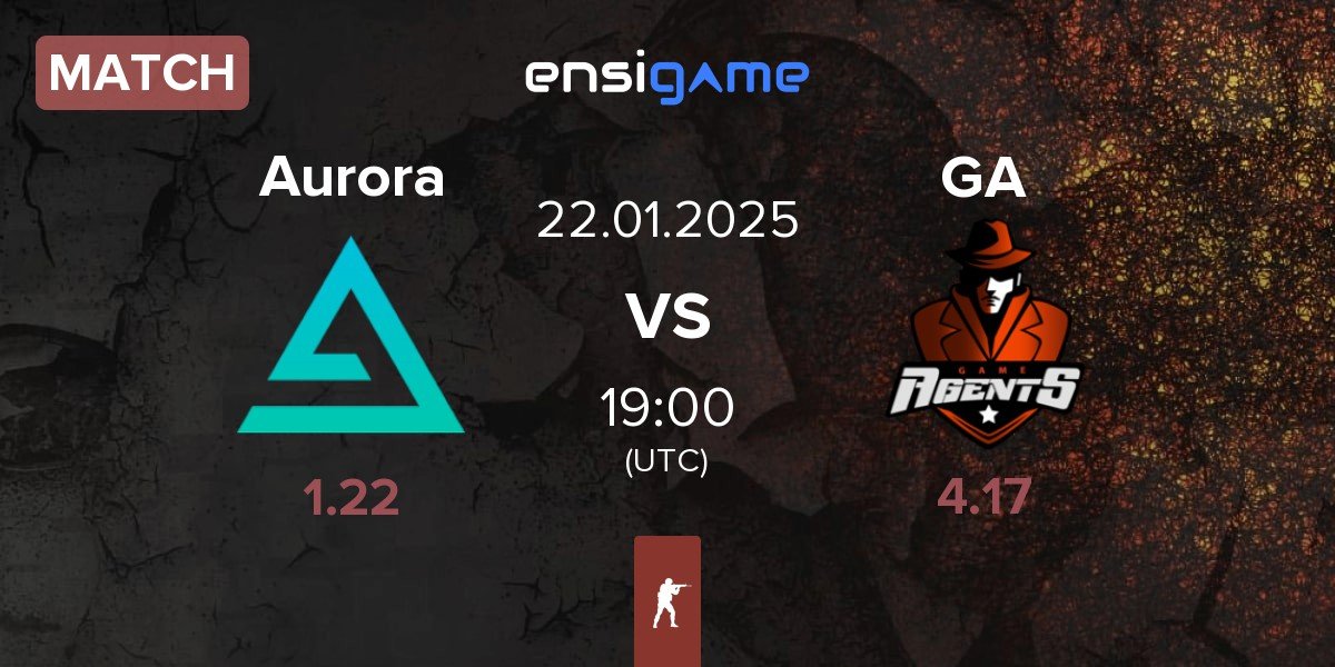 Match Aurora Gaming Aurora vs GameAgents GA | 22.01