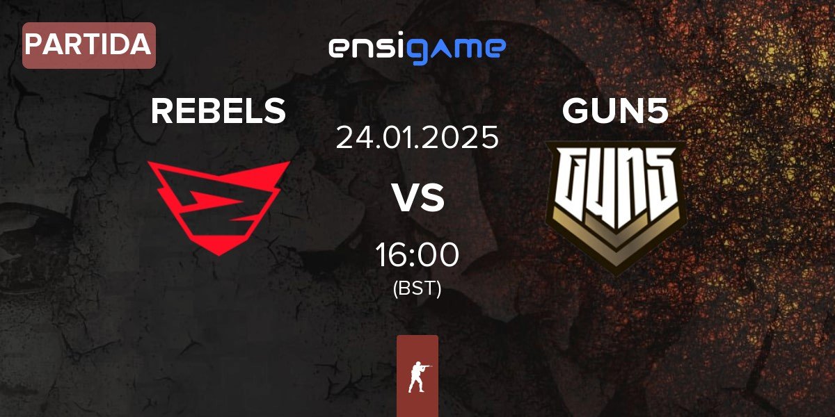 Partida Rebels Gaming REBELS vs GUN5 Esports GUN5 | 24.01